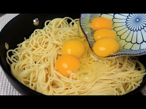 It's so delicious that you can make this every weekend! Incredible pasta egg recipe