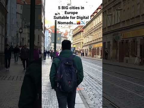 Top 5 Big Cities in Europe for Digital Nomads 🎒💻 #DigitalNomadLife #EuropeanCities #RemoteWork