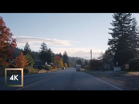 Chill Autumn Drive in Hillsboro to Astoria, Oregon  - Relaxing Drive Sounds 4K