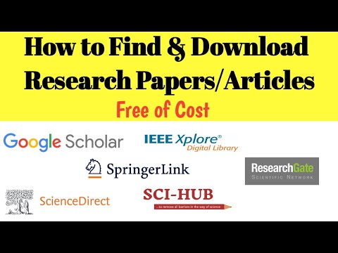 How to Download Research Papers/Article Free | Find Research Papers on Google Scholar