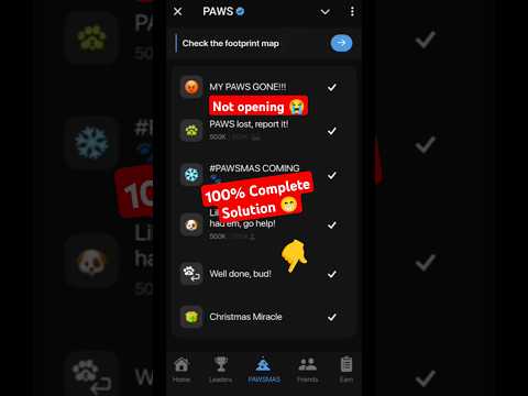 Paws Airdrop Mystery Quest | Paws New Task Complete | Paws Not Opening Problem#pawsairdrop #shorts