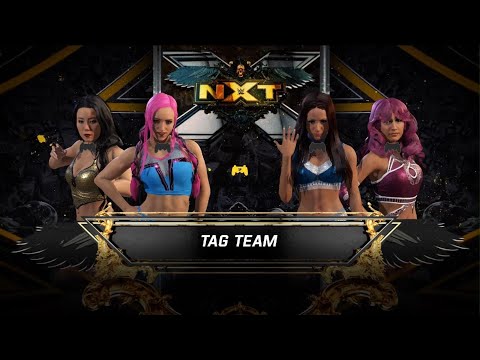 WWE 2K22 - AWA wrestling: Pretty mean sisters vs The Mega Stars