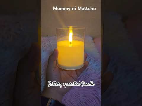 BATTERY operated Candle #batteryoperatedcandle #candle