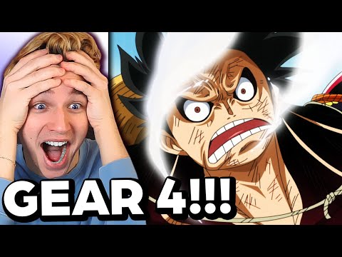 LUFFY GEAR 4!! FIRST TIME REACTION! (ONE PIECE)