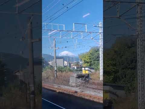 坐電車看到富士山