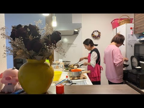 日本生活/去院子裡割一把蒜苗炒盤臘肉、中國閨蜜今天又要來蹭飯啦