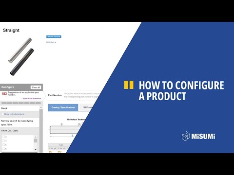 How to configure a product - online shop - MISUMI Europe