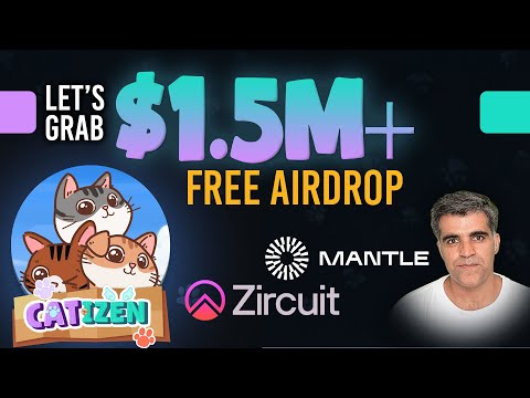 🚀 HUGE UPDATE: Catizen (CATI) x Zircuit (ZRC) Launchpool & Mantle Rewards | $1500000 ZRC MNT Airdrop