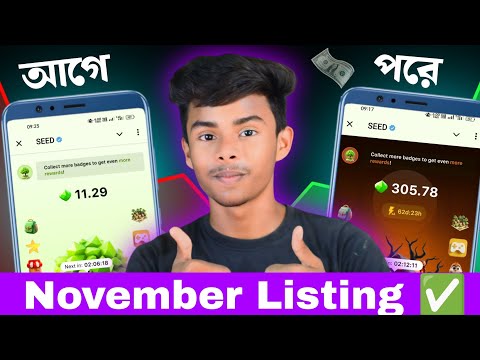 seed পয়েন্ট কিভাবে বাড়াবো | Seed Token November Listing | Crypto #trending #tech