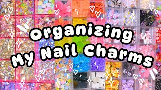 ‧₊˚🌈 NEW CHARM ORGANIZER!!! 💜 Reorganizing All My Nail Charms in One Place🍓₊˚.