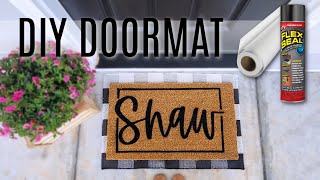 How to Make a Doormat | Flexseal & Vinyl Method