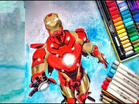 Speed Drawing Iron Man Model 38