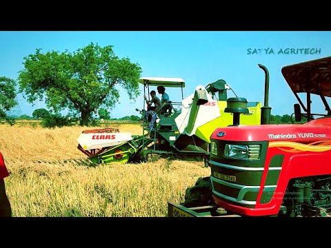 CLAAS Crop Tiger 40 with 4wd John Deere 5050D | 4wd Mahindra YUVO 575DI | Heavy Tractor driving...