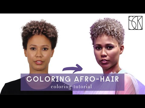 HAIR COLOR TUTORIAL - bleaching afro hair by SCK