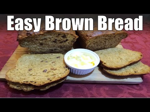 Easy, No Knead Brown (& Raisin) Bread