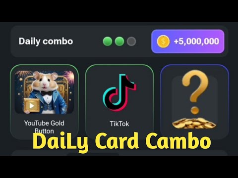 HAMSTER KOMBAT DAILY COMBO CARD FOR TODAY || UNVEILED FOR N5m coins