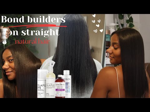 How to use OLAPLEX & Bond builders as a straight hair natural! | Natural nadine