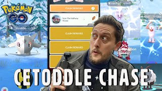 MY LAST CHANCE! *Shiny Cetoddle* Quest & Incense Hunt in Pokemon GO! EPIC SHINYS CAUGHT