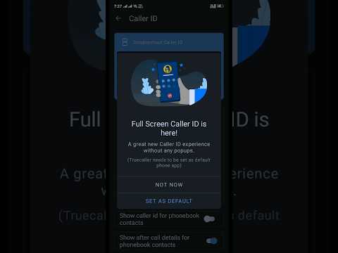 Truecaller fullscreen callerid enable | Truecaller full-screen callerid set kaise karen ?