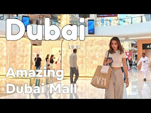 Dubai Mall 🇦🇪 Amazing Burj Khalifa, City Center [4K] Walking Tour