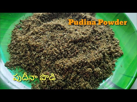 Pudina Powder Recipe| Pudina Podi|Pudina Karam podi in telugu|Mint leaves Powder|Mint powder recipe|