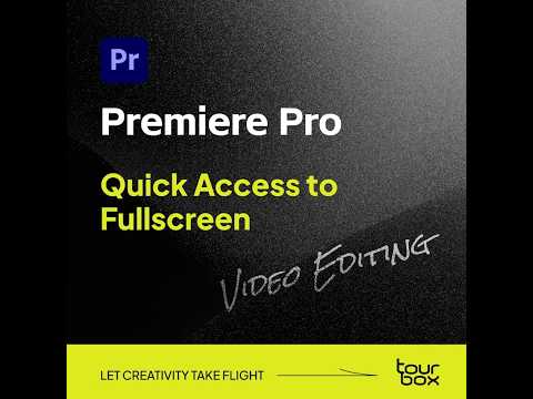 💡Quick Access to Fullscreen in #Premiere Pro