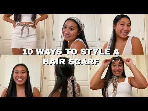 How to style a hair scarf!