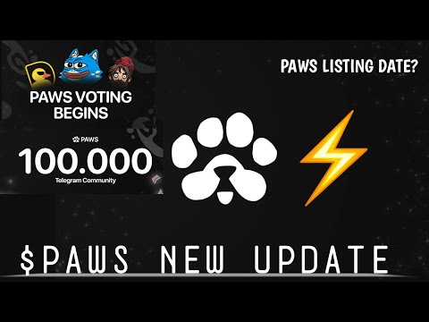 PAWS Airdrop  Mystery Box | New Votes | New Tasks