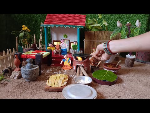 Tasty and spicy 🔥 Cut Paratha recipe | Buying Vegetables Puppet show | New year special |