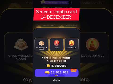 ZENCOIN 14 DECEMBER COMBO CARD