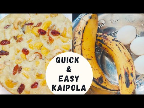 Quick & Easy Kaipola | Banana cake | 2 ingredient recipe