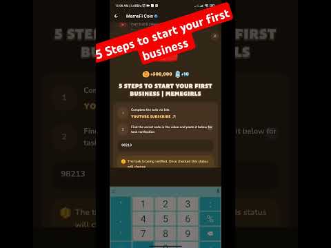 5 Steps to start your first business | #memefi #memefitodaycombo #memefisecretcode