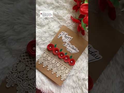 Comment your birthday date for this type of video|Handmade birthday card idea #easypapercraft#shorts