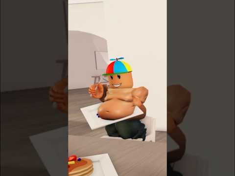 DIABETO EATS PANCAKES #roblox #shorts #baddie #berryavenue