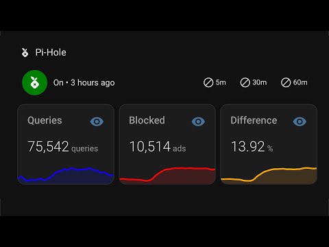 Pi-Hole in Home Assistant! + Bubble Card YAML