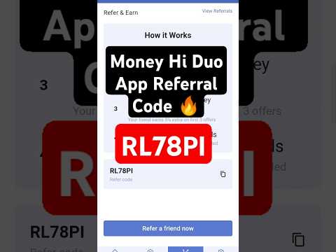 Money hi App Referral Code 2024 🔥 #next