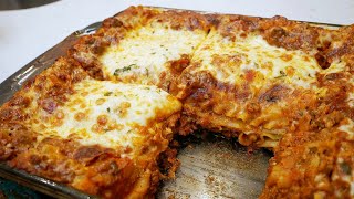 How To Make The Best Homemade Lasagna | You'll Never Buy Frozen Lasagna Again After Trying This!