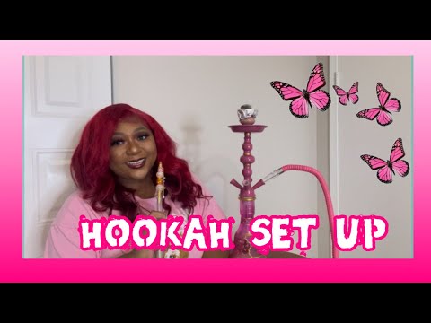 $40 PINK AMAZON HOOKAH?!!! | WATCH ME SET UP & BLOOOOOW