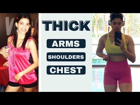 AT HOME Upper Body Weight Gain Workout: Build Thick Arms, Chest, Shoulders and Back!