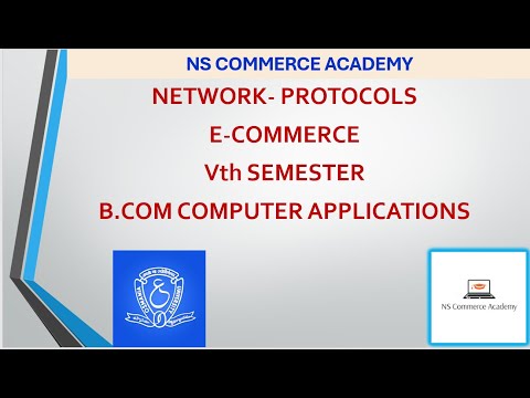 NETWORK PROTOCOLS - E-COMMERCE - VTH SEMESTER - B.COM COMPUTER APPLICATIONS - O.U