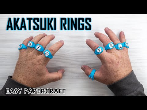 Make Iconic Akatsuki Rings Out of Paper - Naruto Craft Tutorial