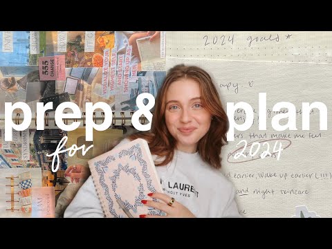 2024 PLANNING SESSION | new planner, making a vision board, 2024 goals & more ツ