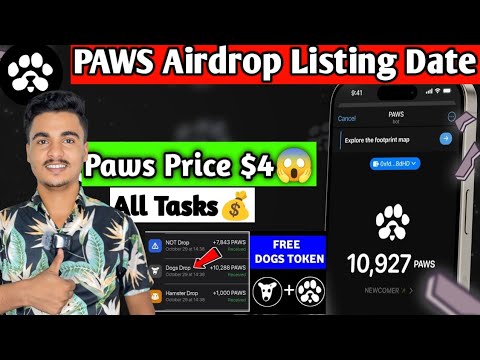 Paws Listing Date Confirmed ☑️ || Paws Listing Price $5 || Paws Airdrop Widhrwal process ✅