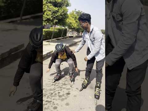 आज तो मैंने भाई को skate सीख दिया 😊 #skate #inlineskating #viral