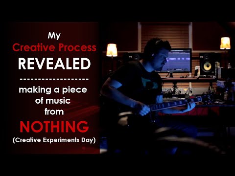 My Creative Process REVEALED - making a piece of music from NOTHING (Creative Experiments Day)