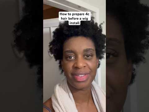 Prepare 4c hair before a wig install #blowoutprofessor #naturalhair #4chair #haircare #silkpress