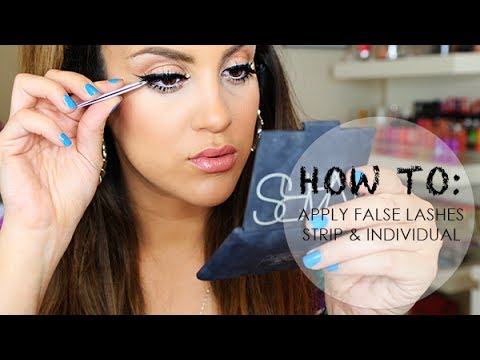 How To Apply False Lashes: Strip & Individuals