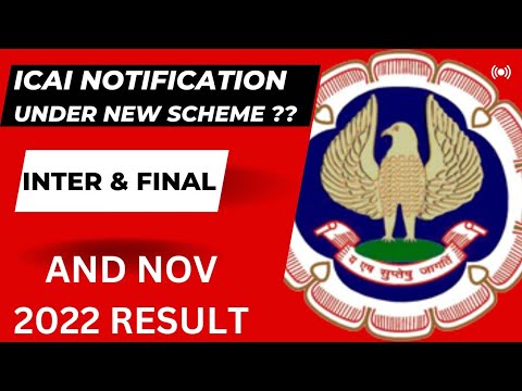 |ICAI Notification Under CA New Syllabus 2023 ?? | CA Intermedite & Final| Nov 22 Result Update|