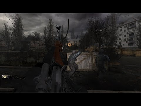 Scar pushing through Limansk together with Clear Sky faction