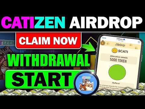 CATIZEN AIRDROP Claim Starts 📌 Increase Allocation ? | Catizen Airdrop Withdrawal 🪂